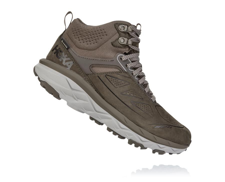 Hoka Australia One One Challenger Mid GORE-TEX - Womens Hiking Boots Brown - URSXP-5793